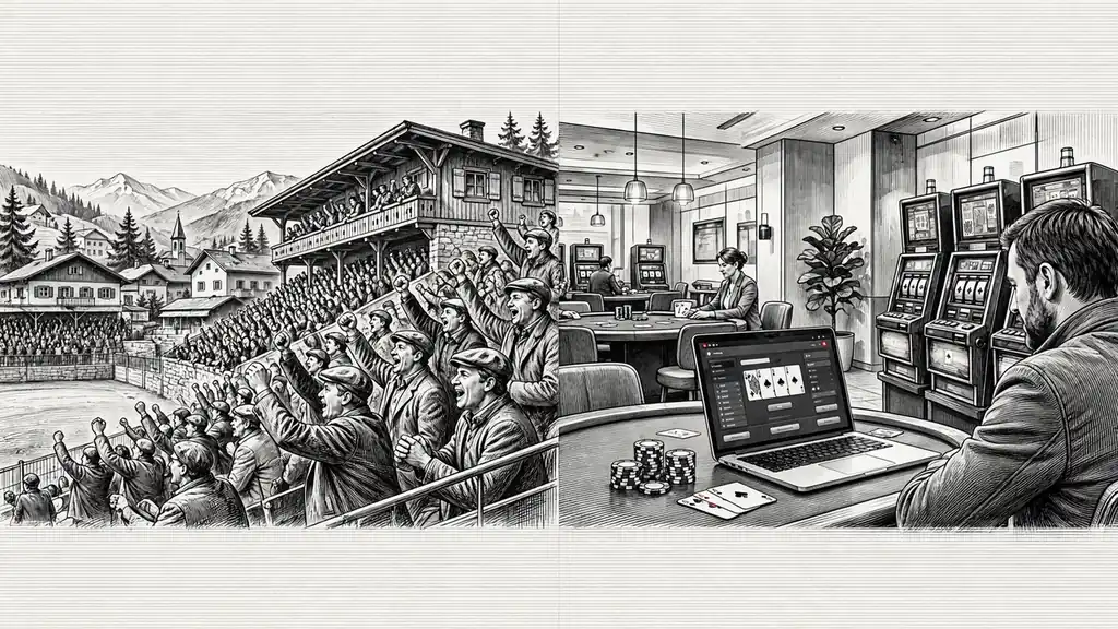 Sportstadion und Online‑Casino im Vergleich.